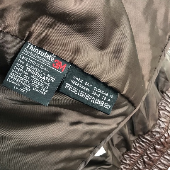 Vintage Wilson Men’s Brown Leather Jacket Sz L - Picture 9 of 12